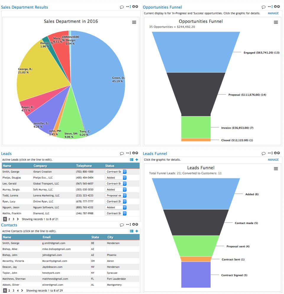 W3B CRM Screenshot 1