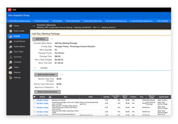 Infor Sales & Catering Screenshot 3