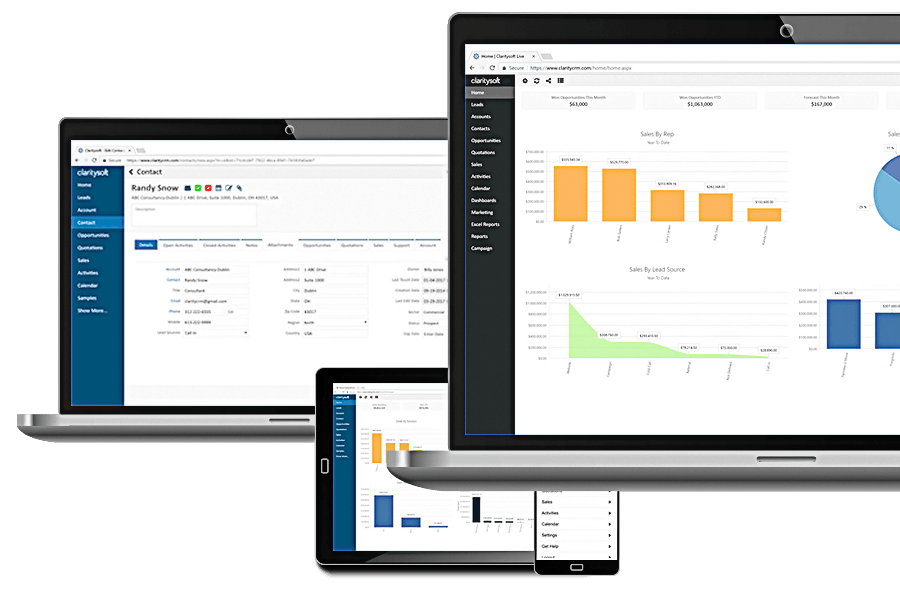 Claritysoft CRM Screenshot 2