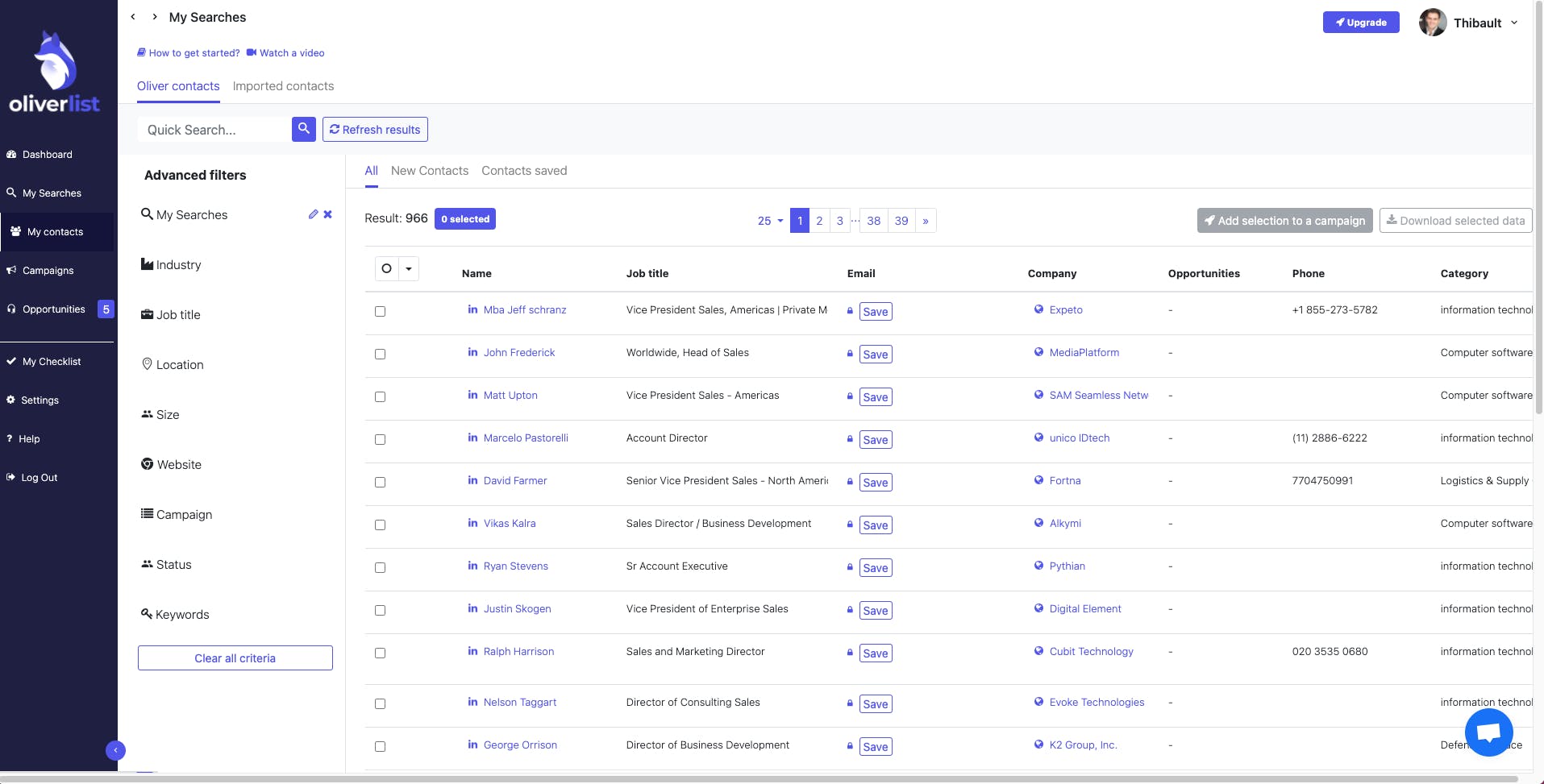 Oliverlist Screenshot 2