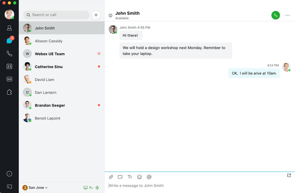 Cisco Jabber Screenshot 1