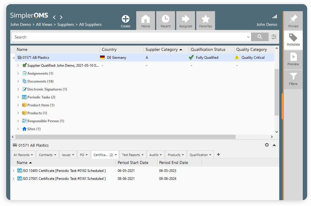 SimplerQMS Screenshot 5