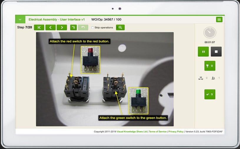Visual Work Instructions Screenshot 1
