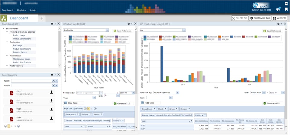 ERA EH&S Software Screenshot 1