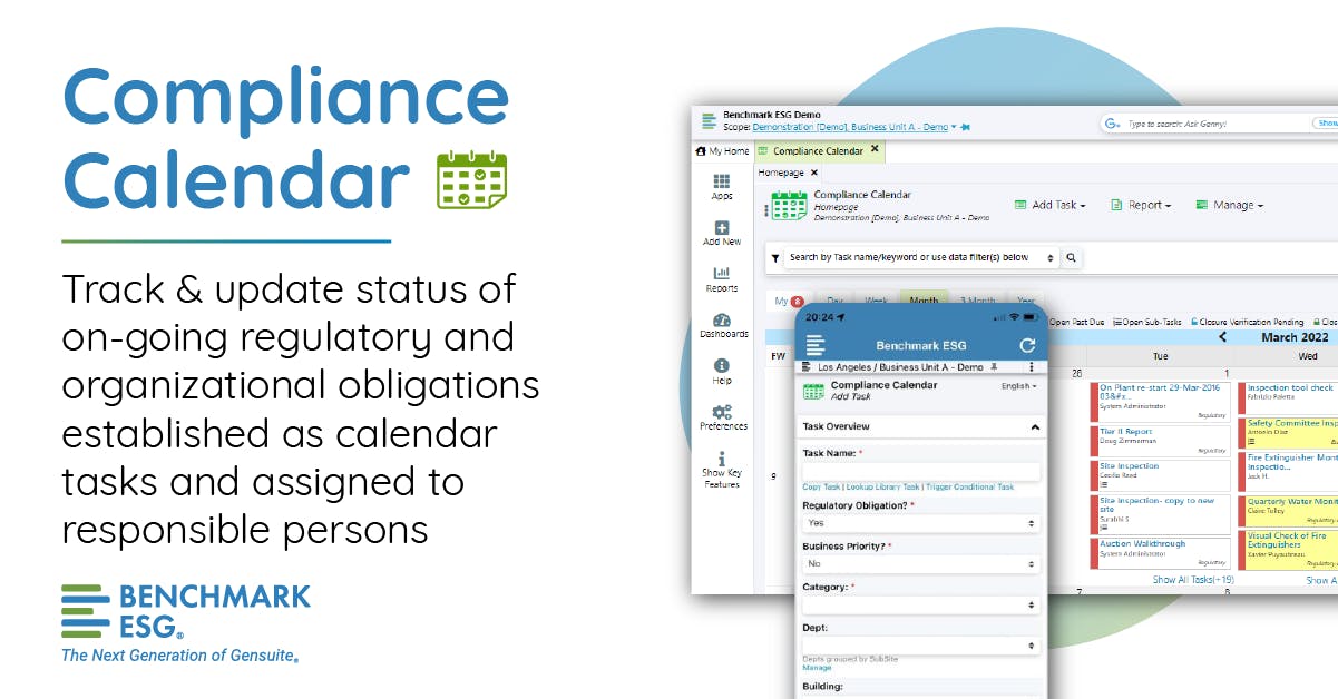 Benchmark Risk + Compliance Screenshot 2
