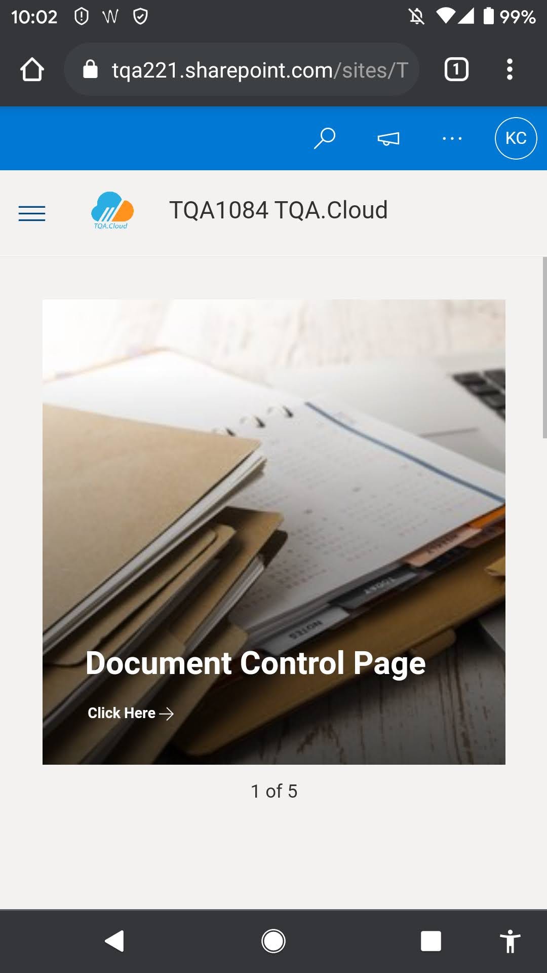 TQA Cloud Screenshot 1