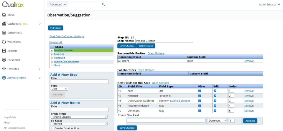 Qualtrax Screenshot 2