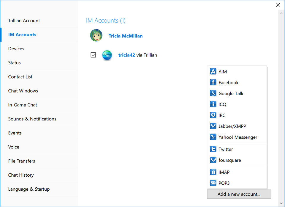 Trillian Screenshot 5