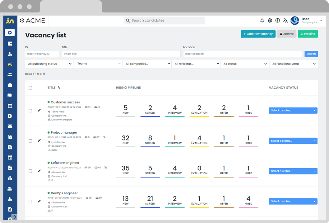 Inrecruiting Screenshot 2