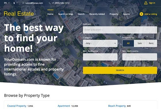 Flynax Real Estate Classifieds Software Screenshot 1
