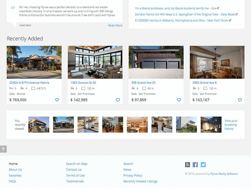 Flynax Real Estate Classifieds Software Screenshot 4