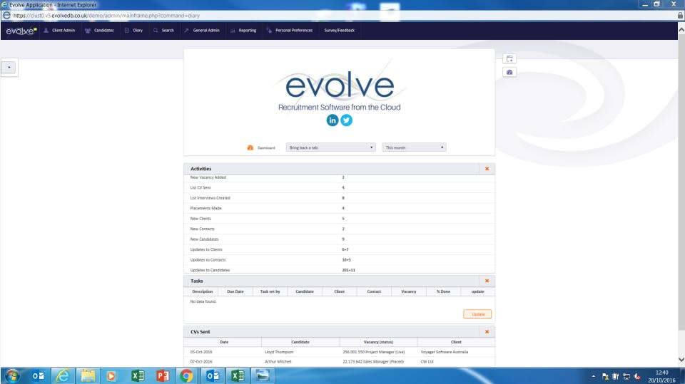 evolve Recruitment Software Screenshot 2