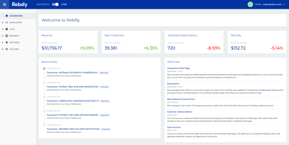 Rebilly Screenshot 2