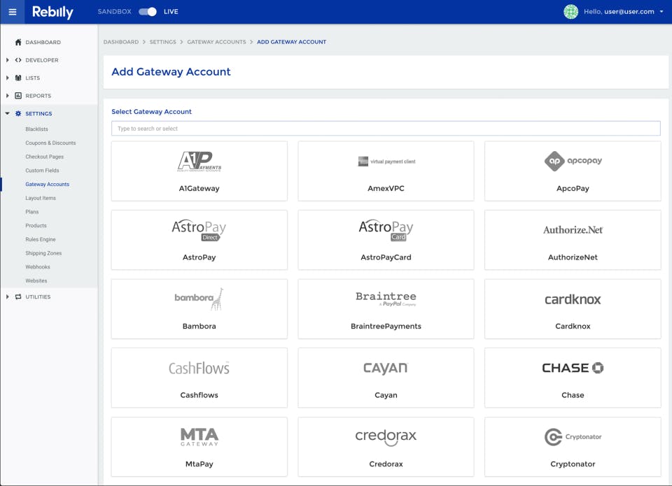Rebilly Screenshot 3