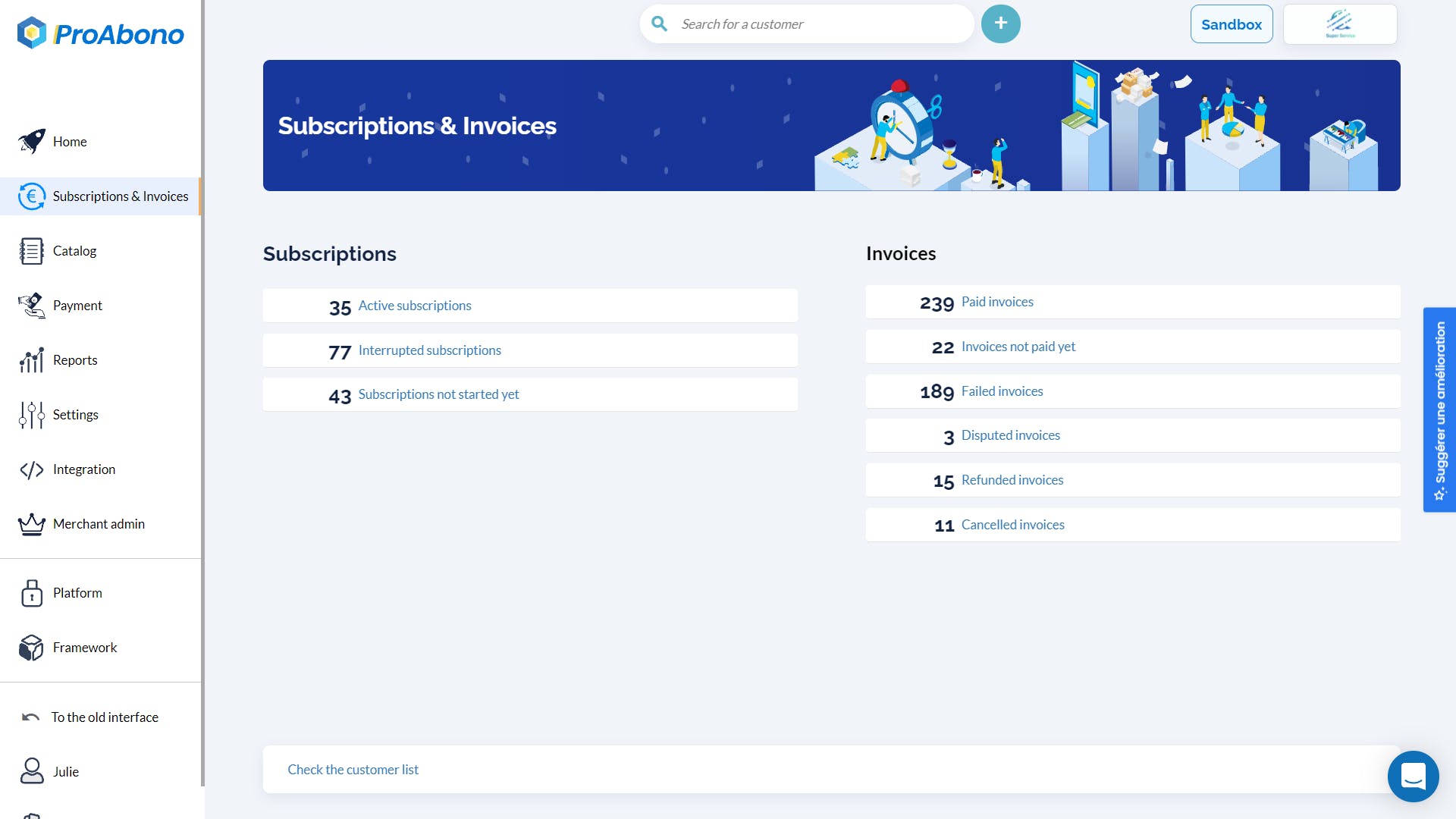 ProAbono Screenshot 2