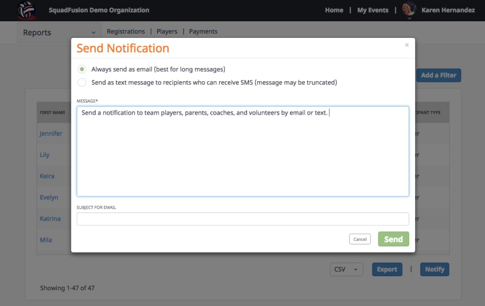 SquadFusion Screenshot 2
