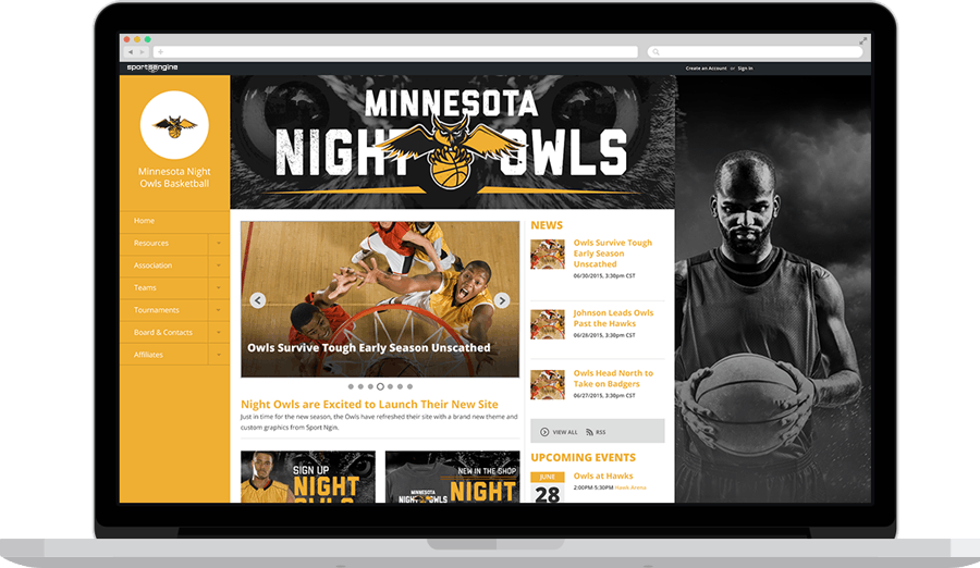 SportsEngine Screenshot 2