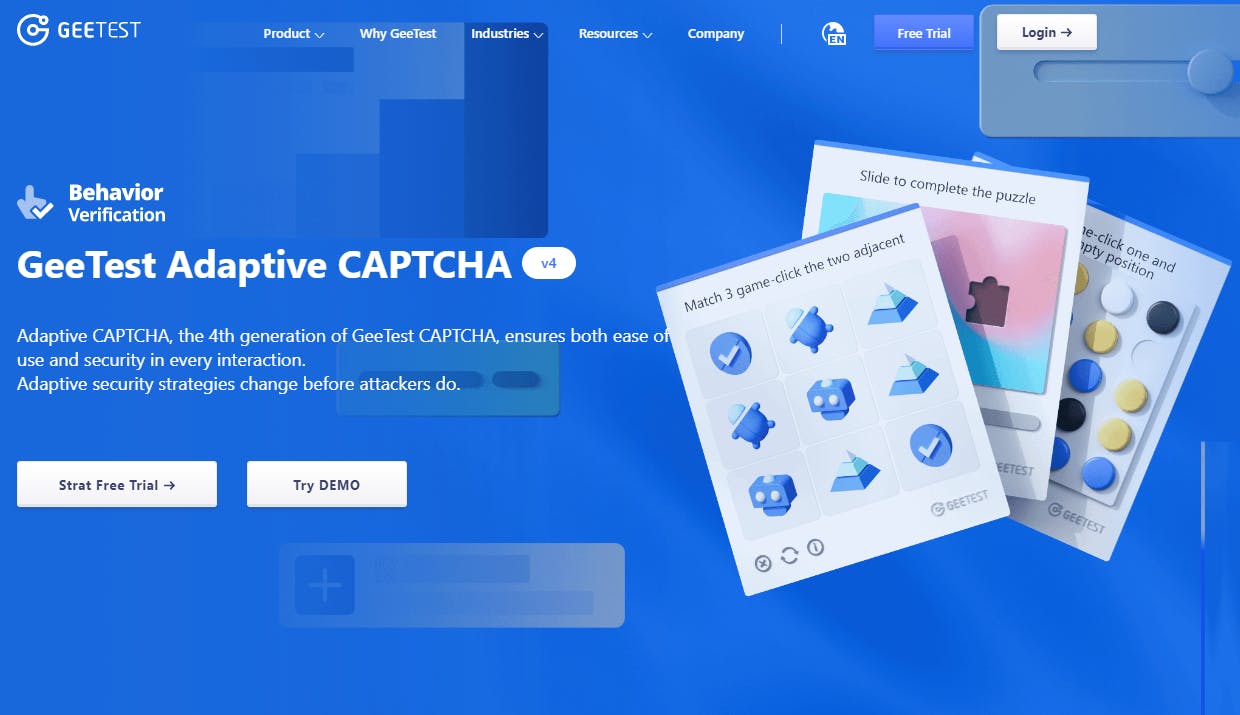 GeeTest CAPTCHA Screenshot 1