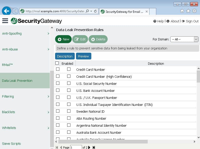 Security Gateway by MDaemon Screenshot 1