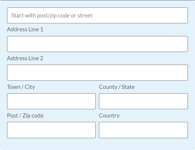 Address Auto-Complete Screenshot 1