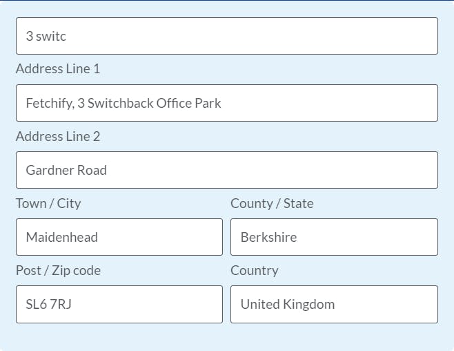 Address Auto-Complete Screenshot 3