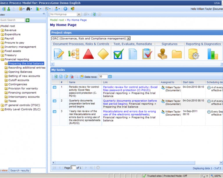 ProcessGene GRC Software Suite Screenshot 3
