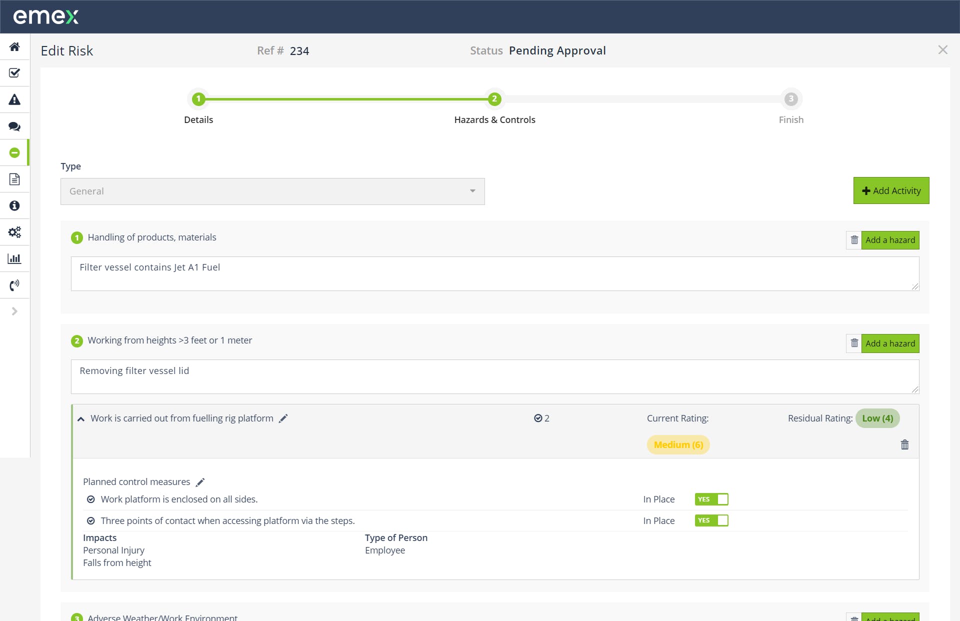 Emex EHS & ESG Software Screenshot 1