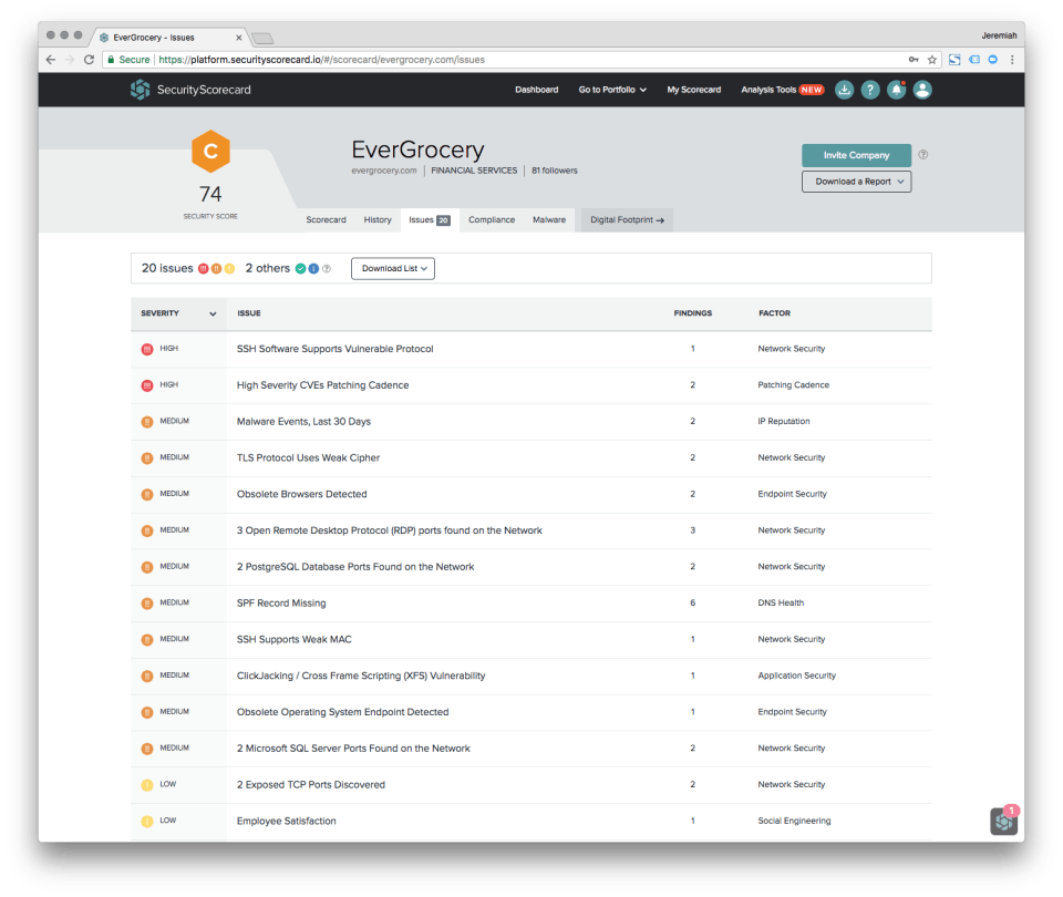 SecurityScorecard Screenshot 4