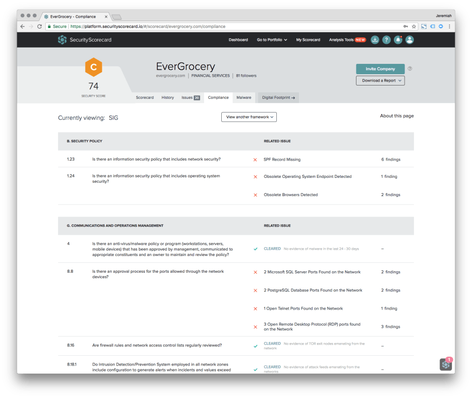 SecurityScorecard Screenshot 5