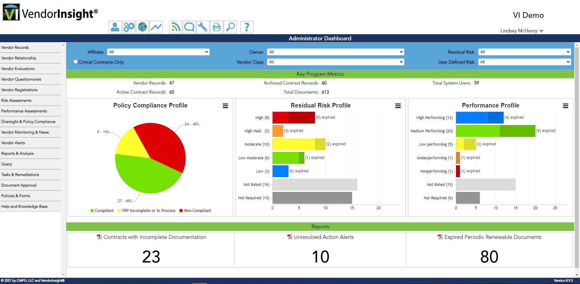 VendorINSIGHT Screenshot 1