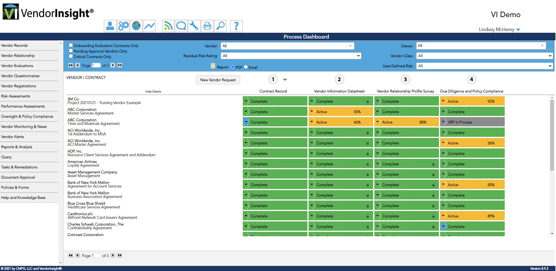 VendorINSIGHT Screenshot 2