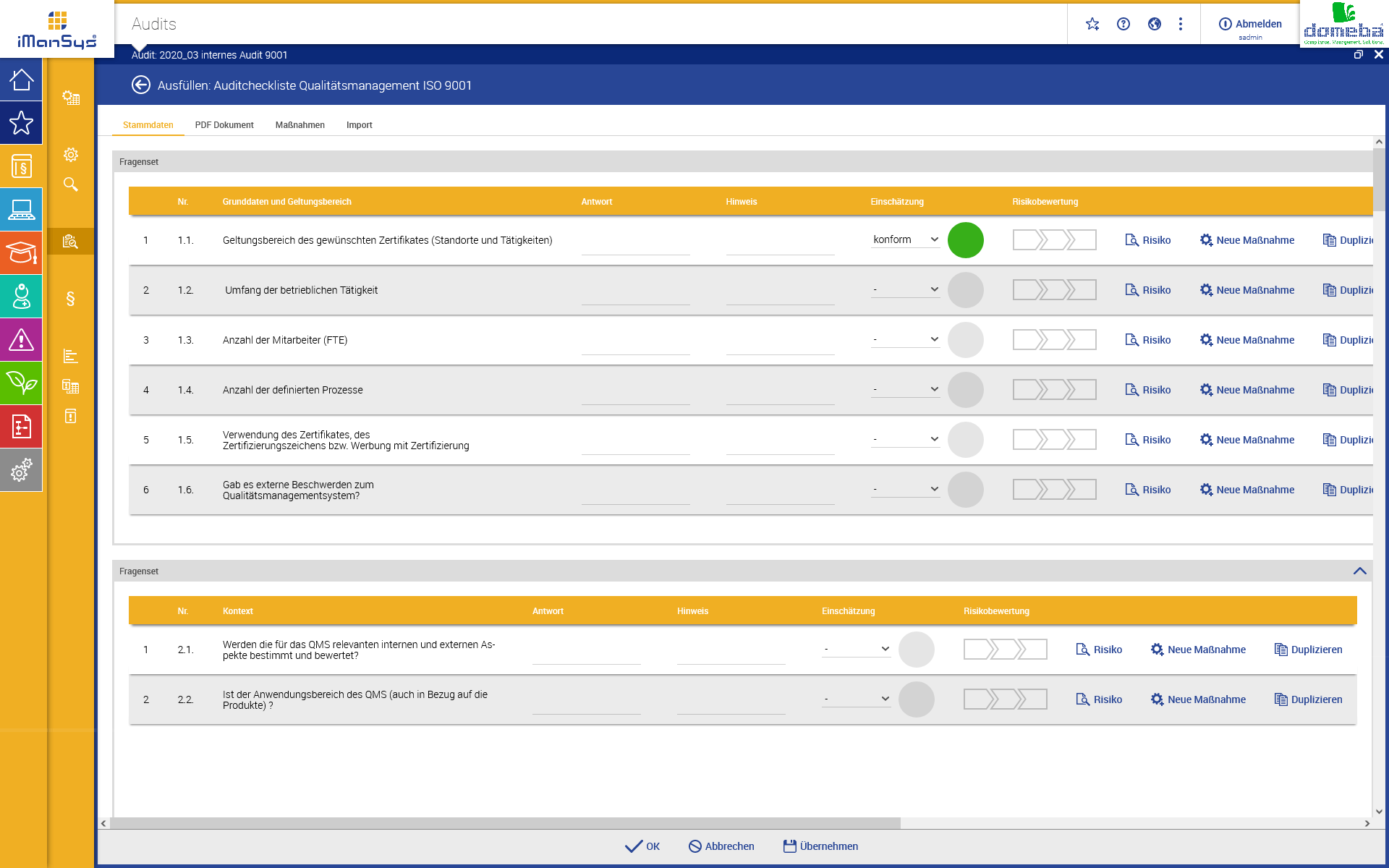 iManSys Screenshot 1