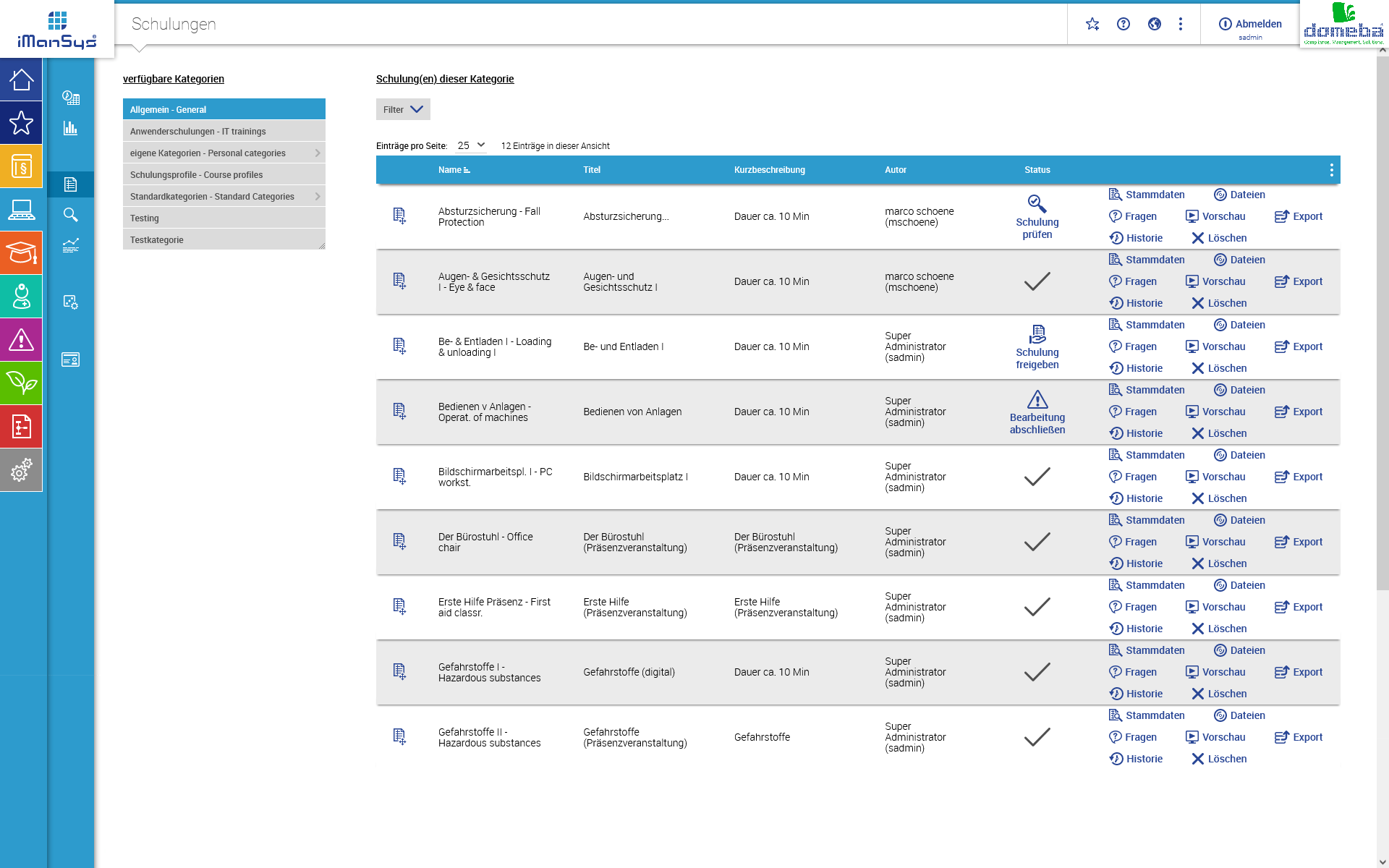 iManSys Screenshot 2