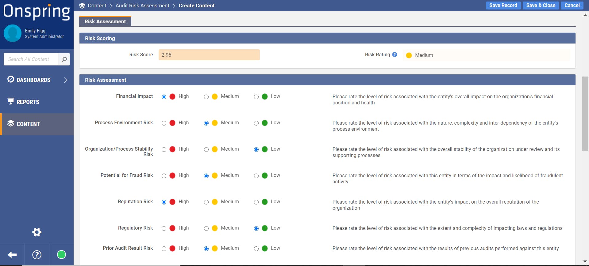 Onspring Screenshot 3