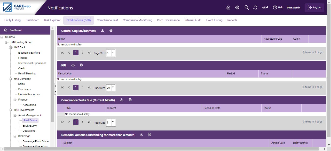 CAREweb Screenshot 1