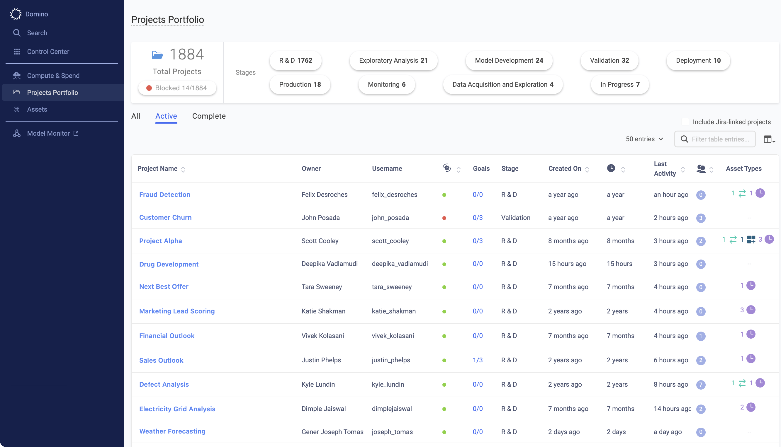 Domino Enterprise MLOps Platform Screenshot 4