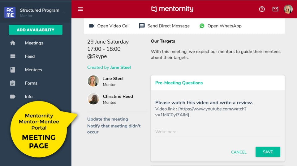Mentornity Screenshot 3