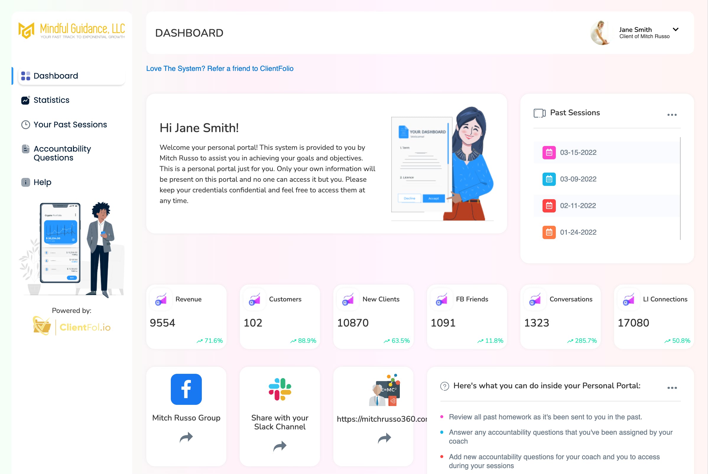 ClientFol.io Screenshot 2