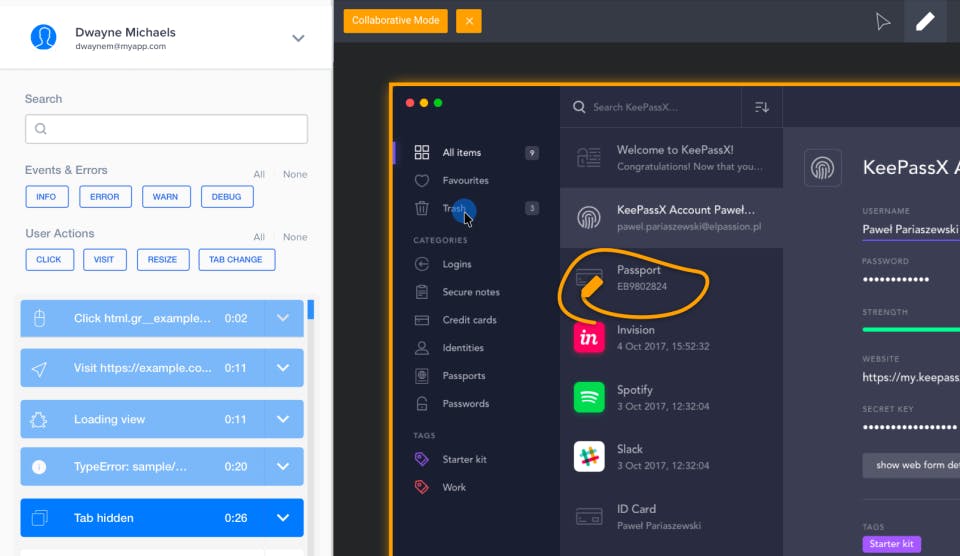 SessionStack Screenshot 1