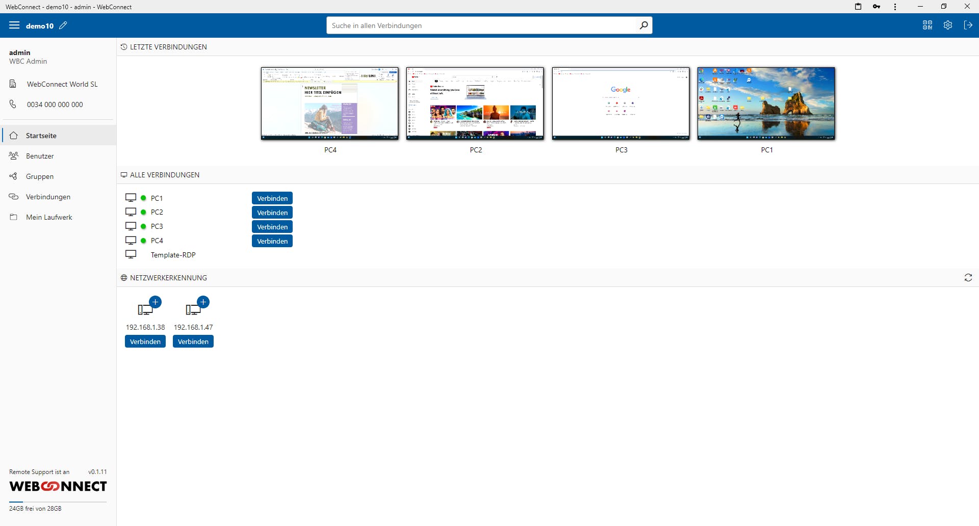 WebConnect Screenshot 3