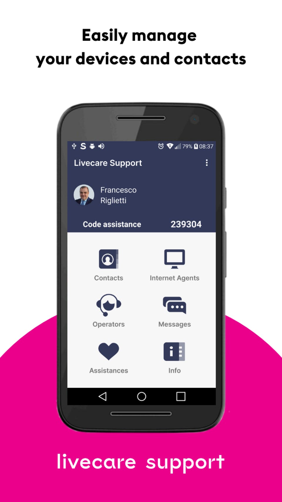 Livecare Support Screenshot 2