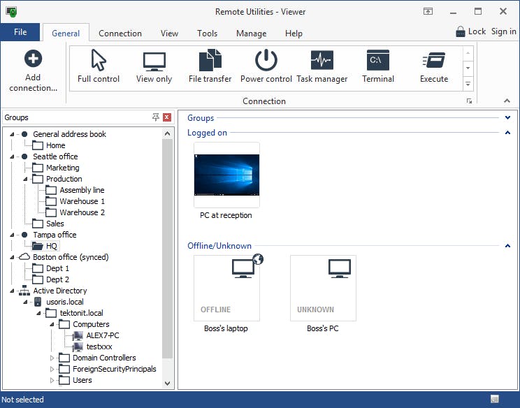 Remote Utilities Screenshot 1