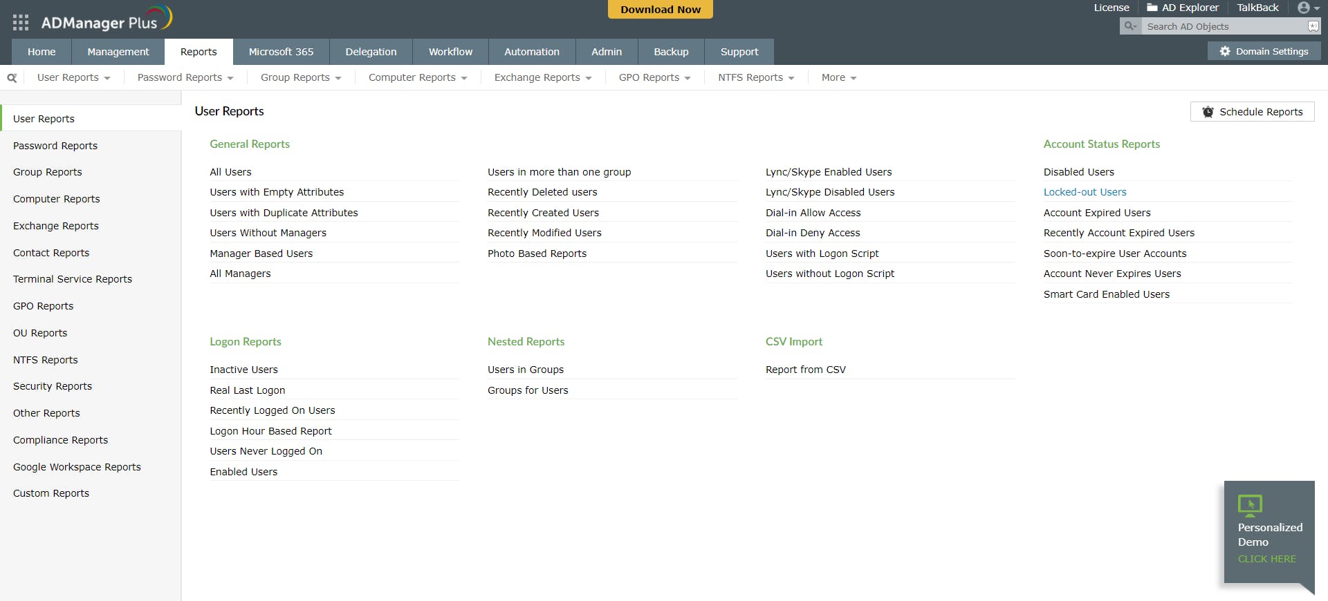 ManageEngine ADManager Plus Screenshot 2