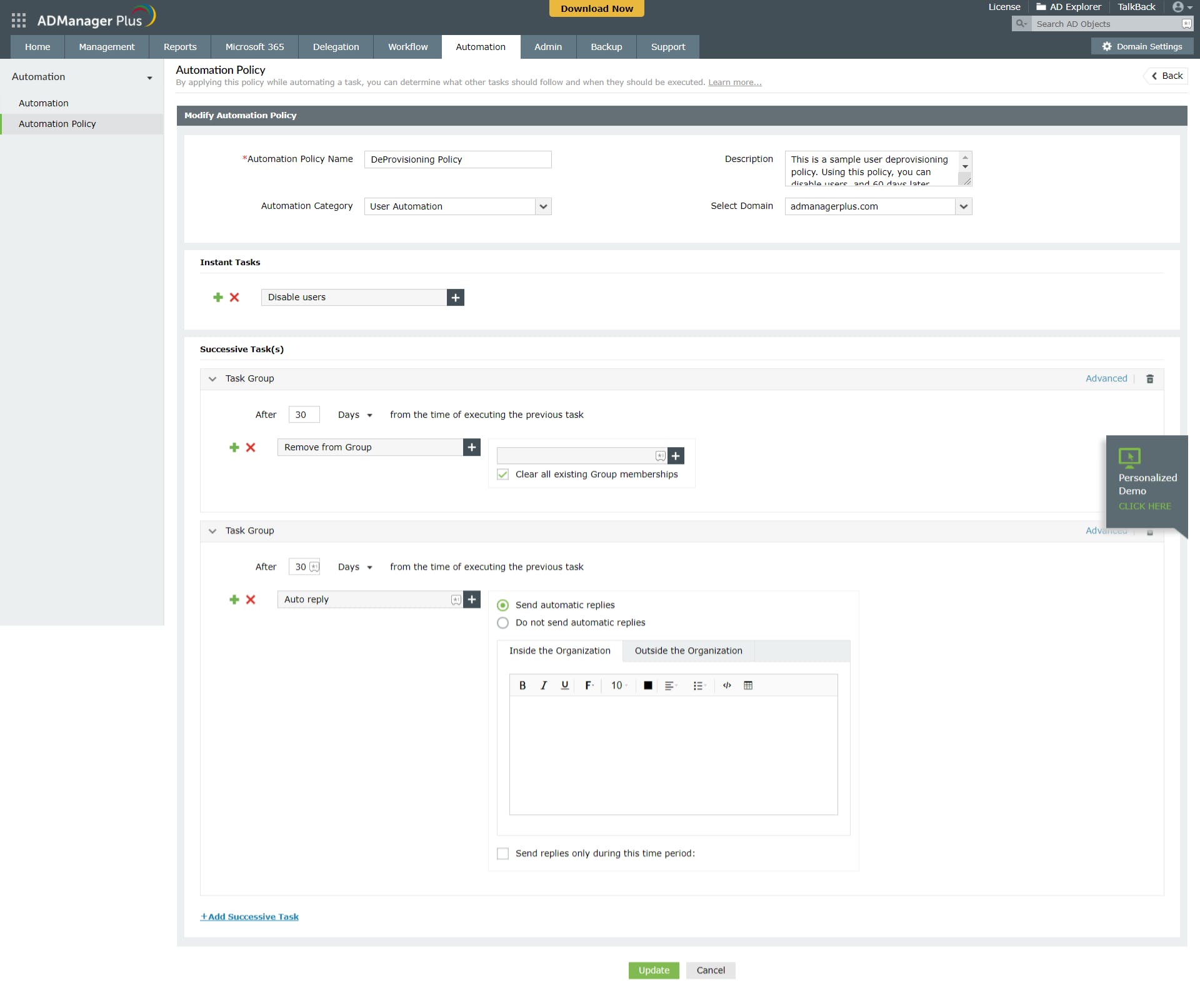 ManageEngine ADManager Plus Screenshot 3