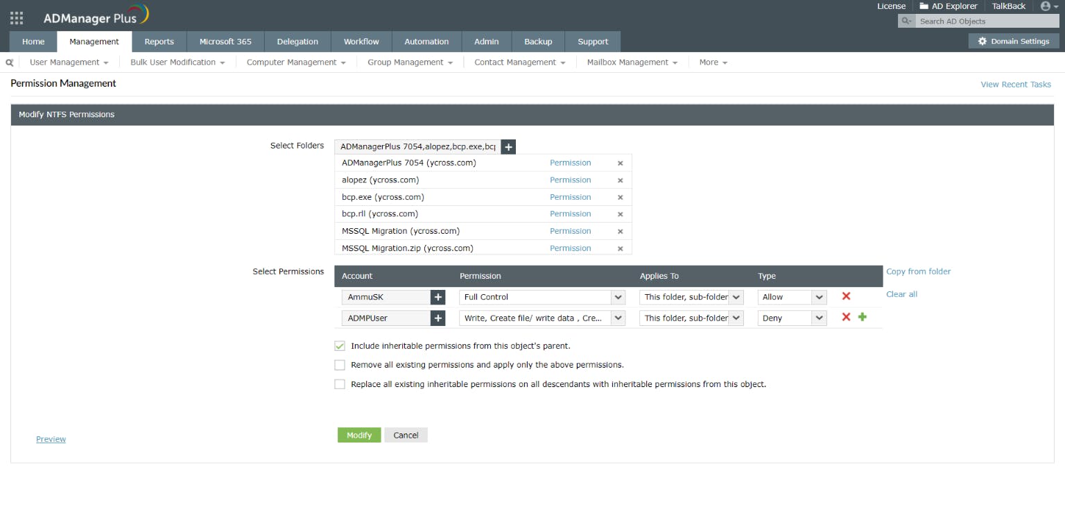 ManageEngine ADManager Plus Screenshot 5