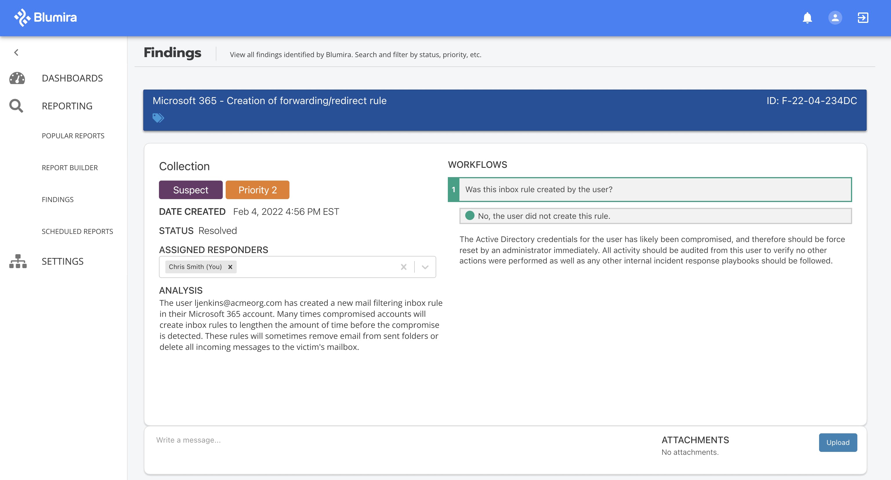 Blumira Screenshot 2