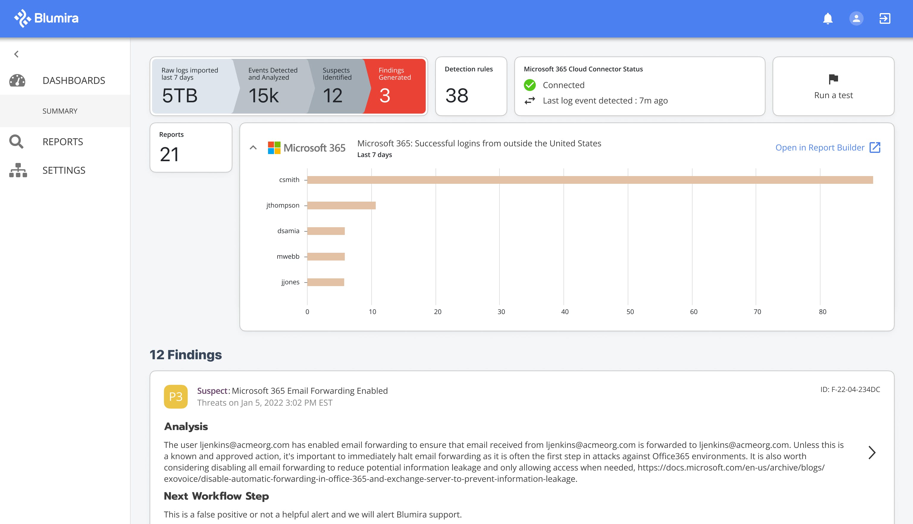 Blumira Screenshot 3