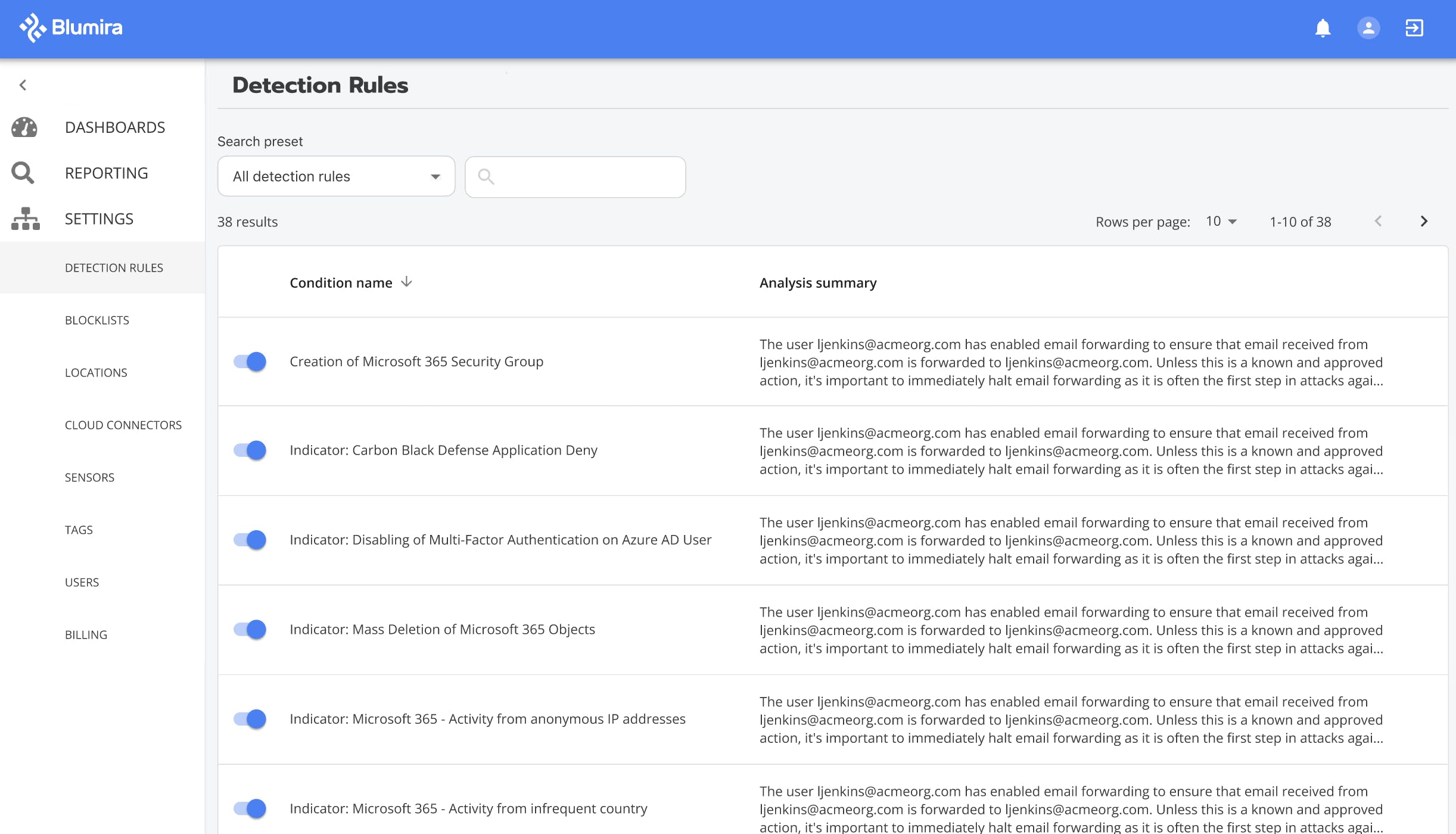 Blumira Screenshot 4