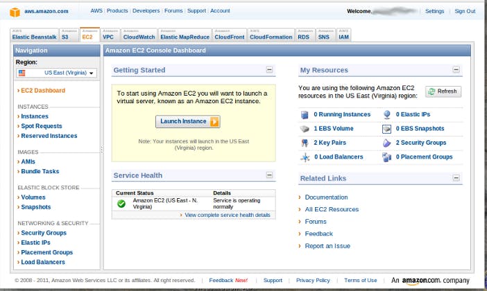 Amazon EC2 Screenshot 3