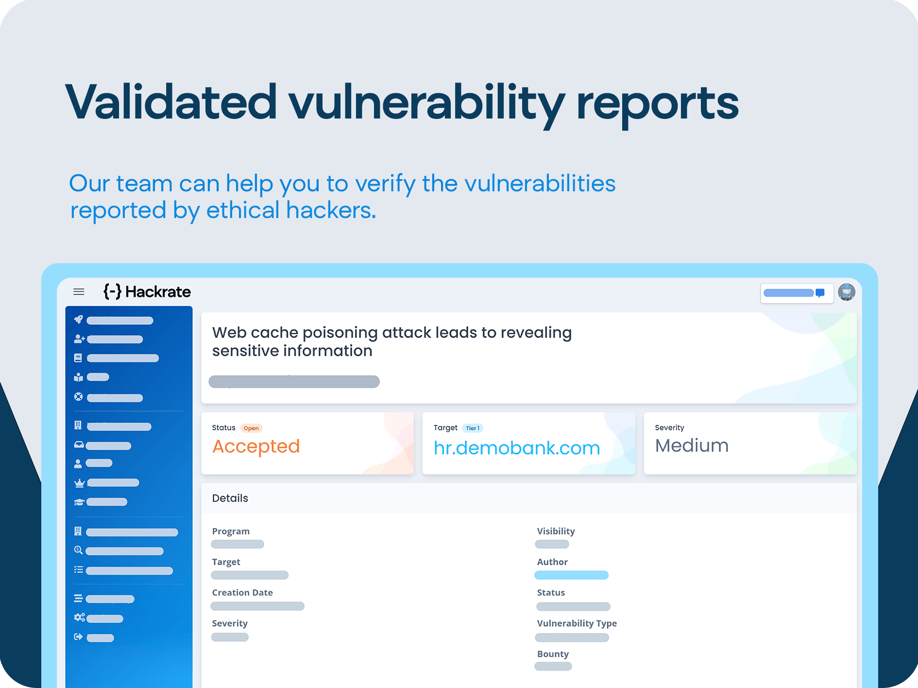 Hackrate Bug Bounty Platform Screenshot 2